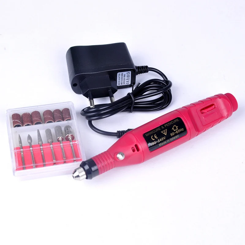 

DIY Easy Apply Comfortable Grip 220V 50Hz Low Noise Adjustable Manicure Tool Electric Practical Safe Nail Art Polish Pen