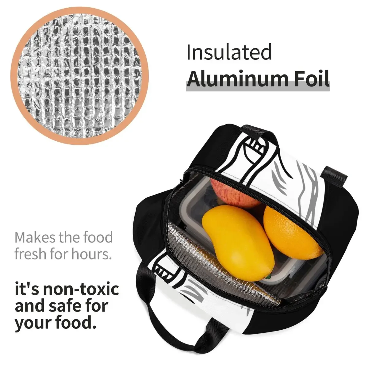 Изолированная сумка для ланча Trollface Meme Термосумка многоразовый комикс Rage