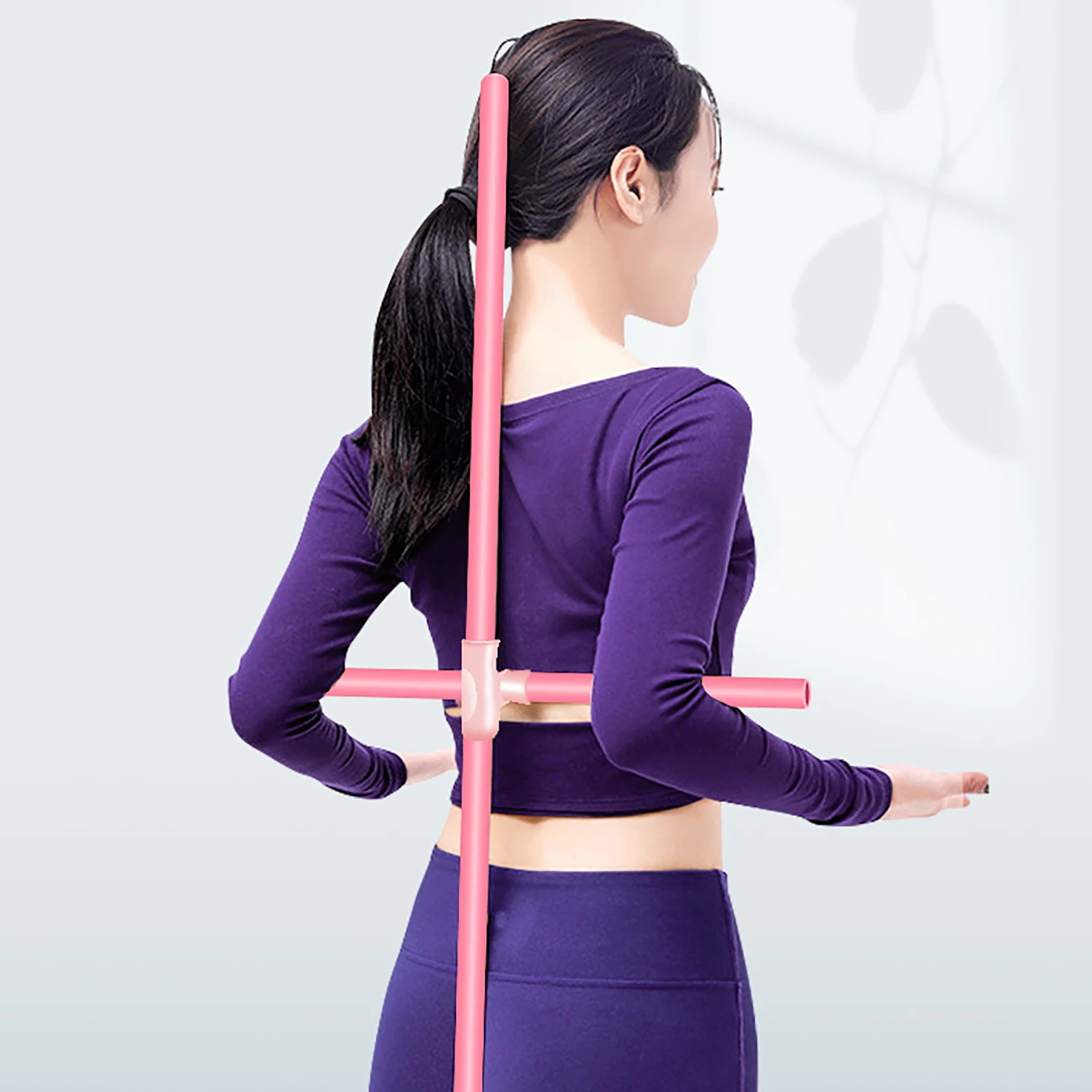 

Fitness Yoga Stick Multifunctional Yoga Pole Set Shoulder Opener Durable Straight For Various People Teenagers Students Adults