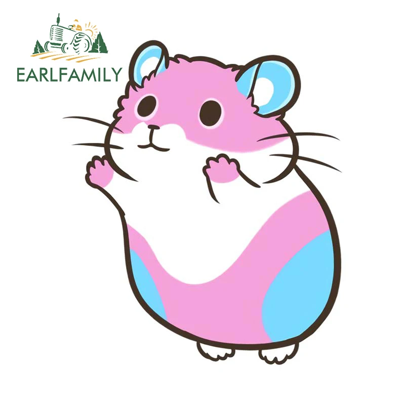 EARLFAMILY гордость хомяк раньше розовые крысы виниловые наклейки украшение на окно