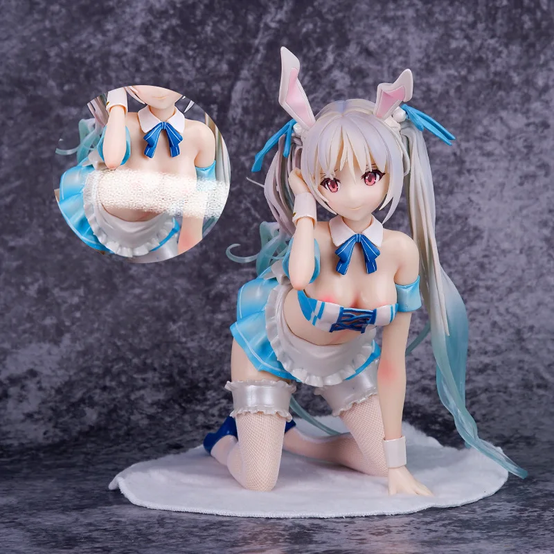 

Beautiful Girl Chris Water Blue Rabbit Girl Action Figure 17cm Pvc Anime Model Toys Collection Dolls Kids Gifts Model Handling