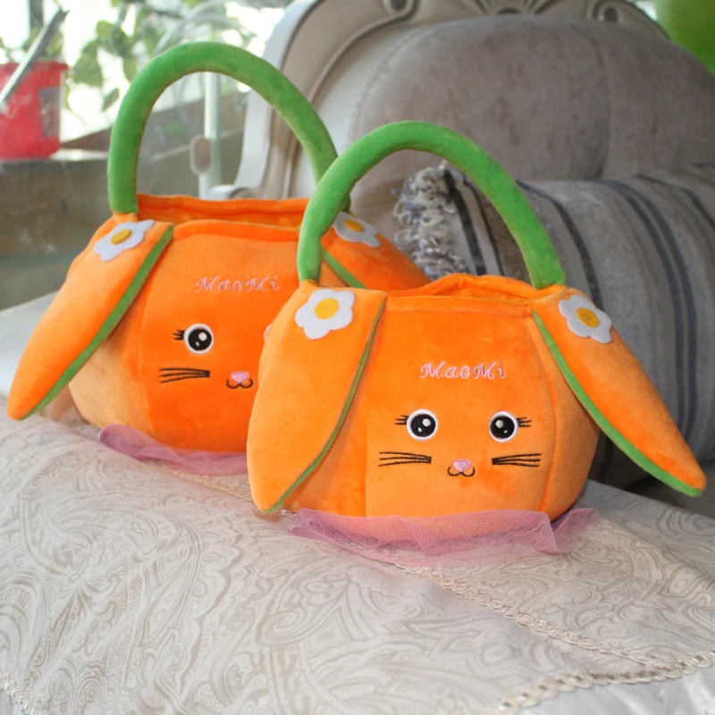 New Children Bags Designer Luxury Handbags Toddler Kids Girls Cartoon Animal-shaped Handle Baby Toy Candy Plush Fruit Snack Bag