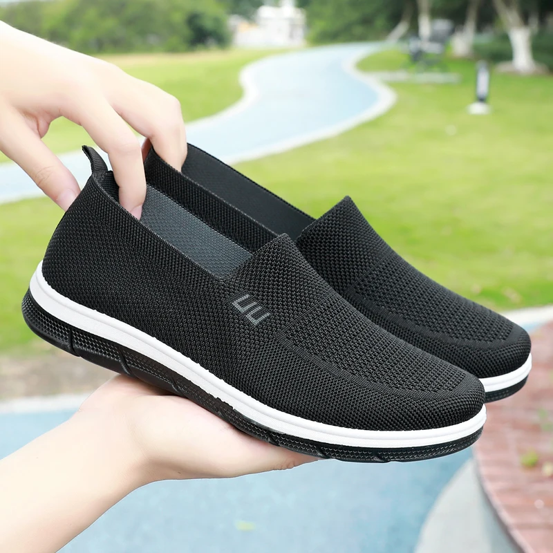 

Men's Slip-On Breathable Casual Mesh Shoes Middle-Aged & Elderly Beijing Traditional Dad Shoes