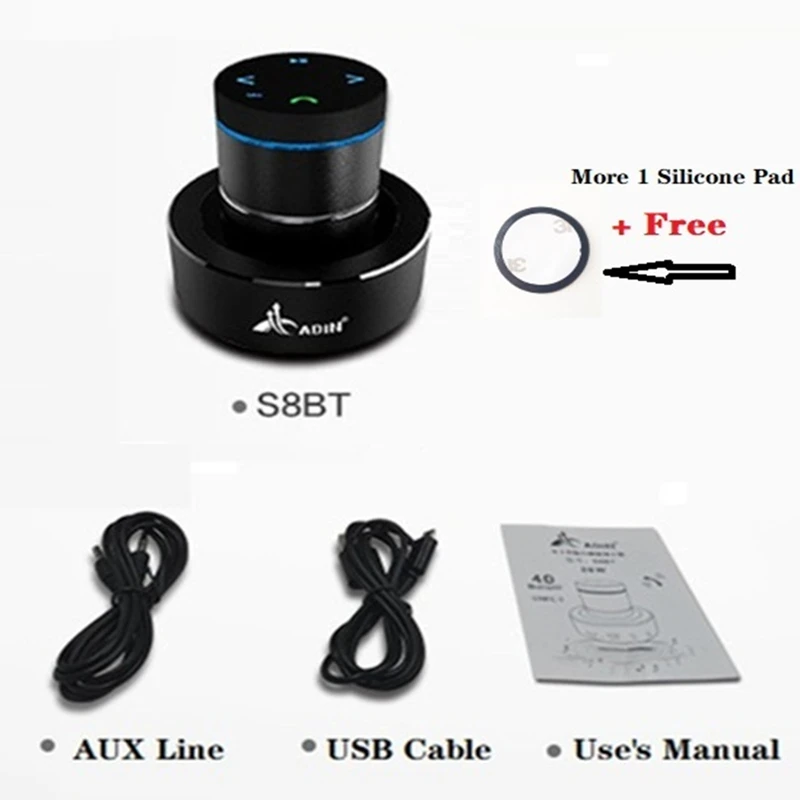 Adin 26 Вт вибрационная Bluetooth-колонка беспроводной музыкальный центр бас-сабвуфер