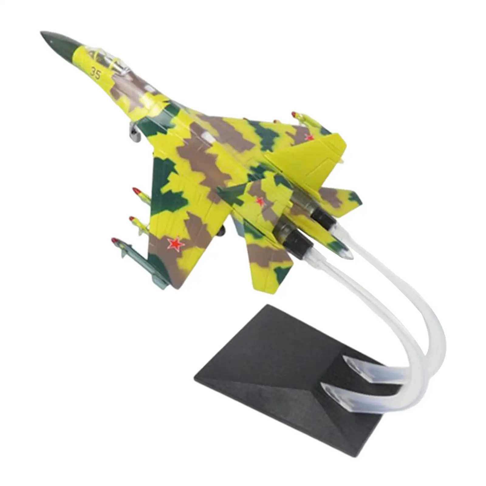 

1:72 Scale SU35 Toy Miniature Display High Simulated Plane for Commemorate Fireplace Collection Home Keepsake