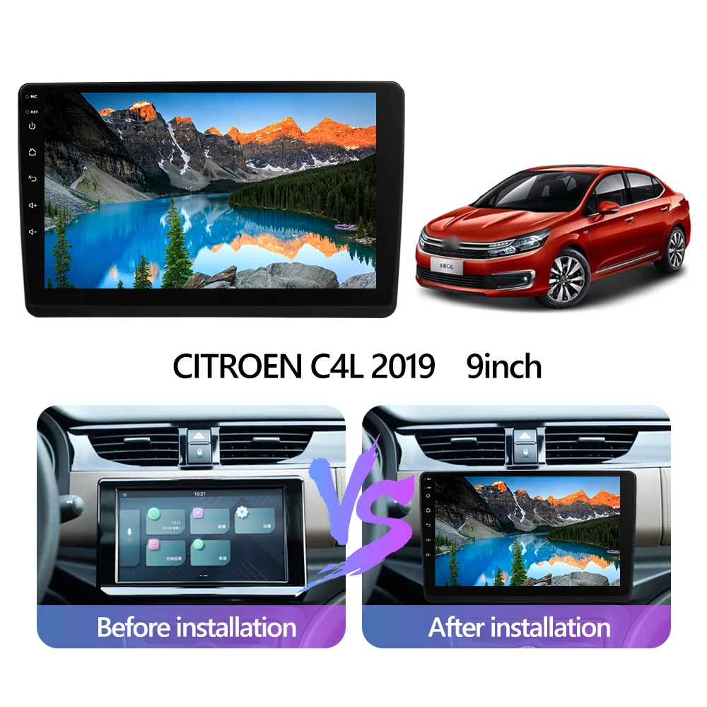 Автомагнитола Eunavi Android GPS-навигация для CITROEN C4L 2019 автомагнитола мультимедийный