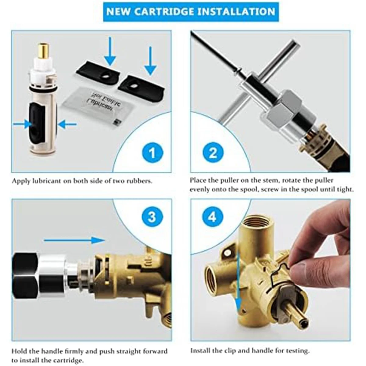 1222 сменный картридж с инструментом 104421 и комплект для ремонта ванны душа