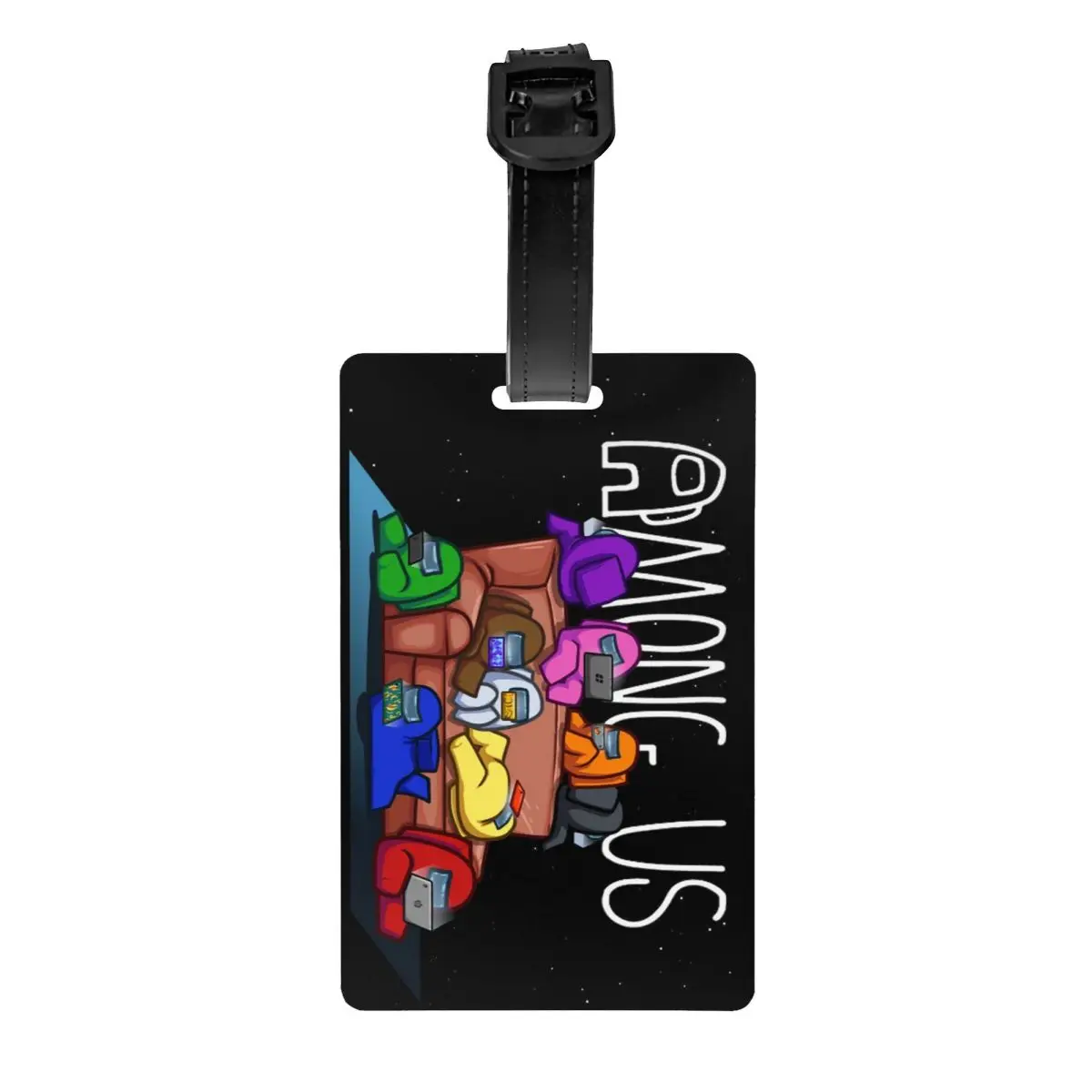 

Among Of Us Luggage Tag for Suitcases Privacy Cover Name ID Card