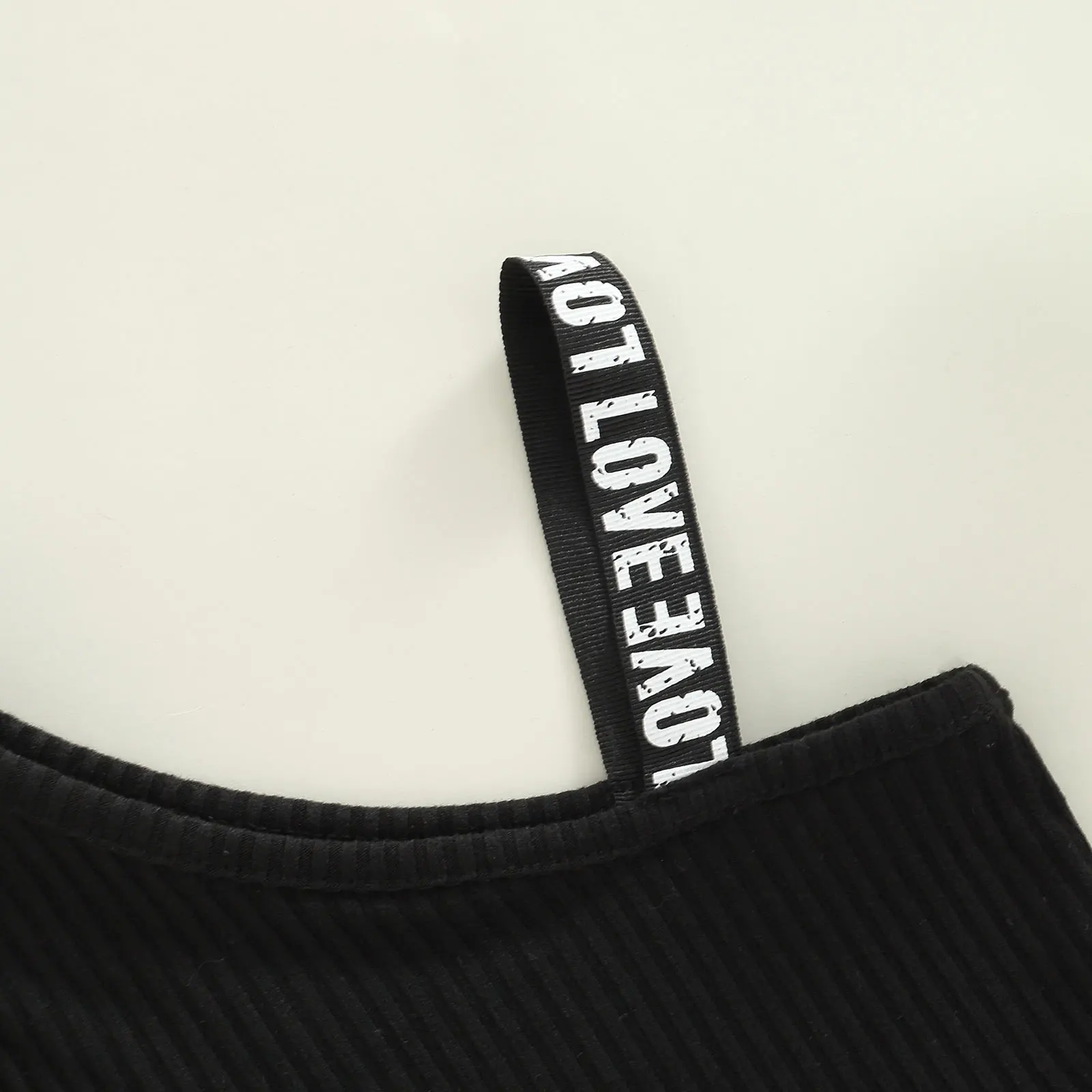 Летний модный комплект одежды для маленьких девочек из 2 предметов трикотажный