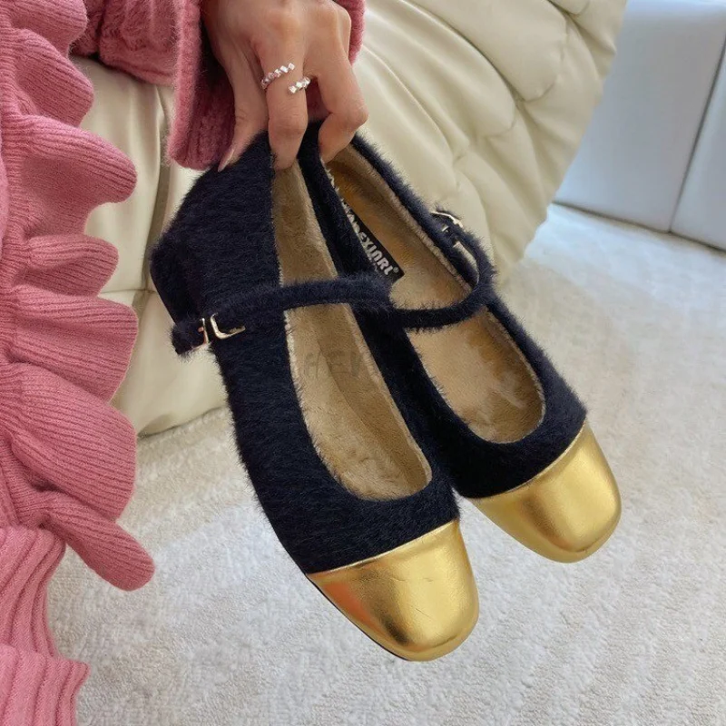 

New Spring Autumn Round Toe Flats Flower Decorative Buckle Leisure Comfort Women Shoes Mixed Colors Genuine Leather Cute Style