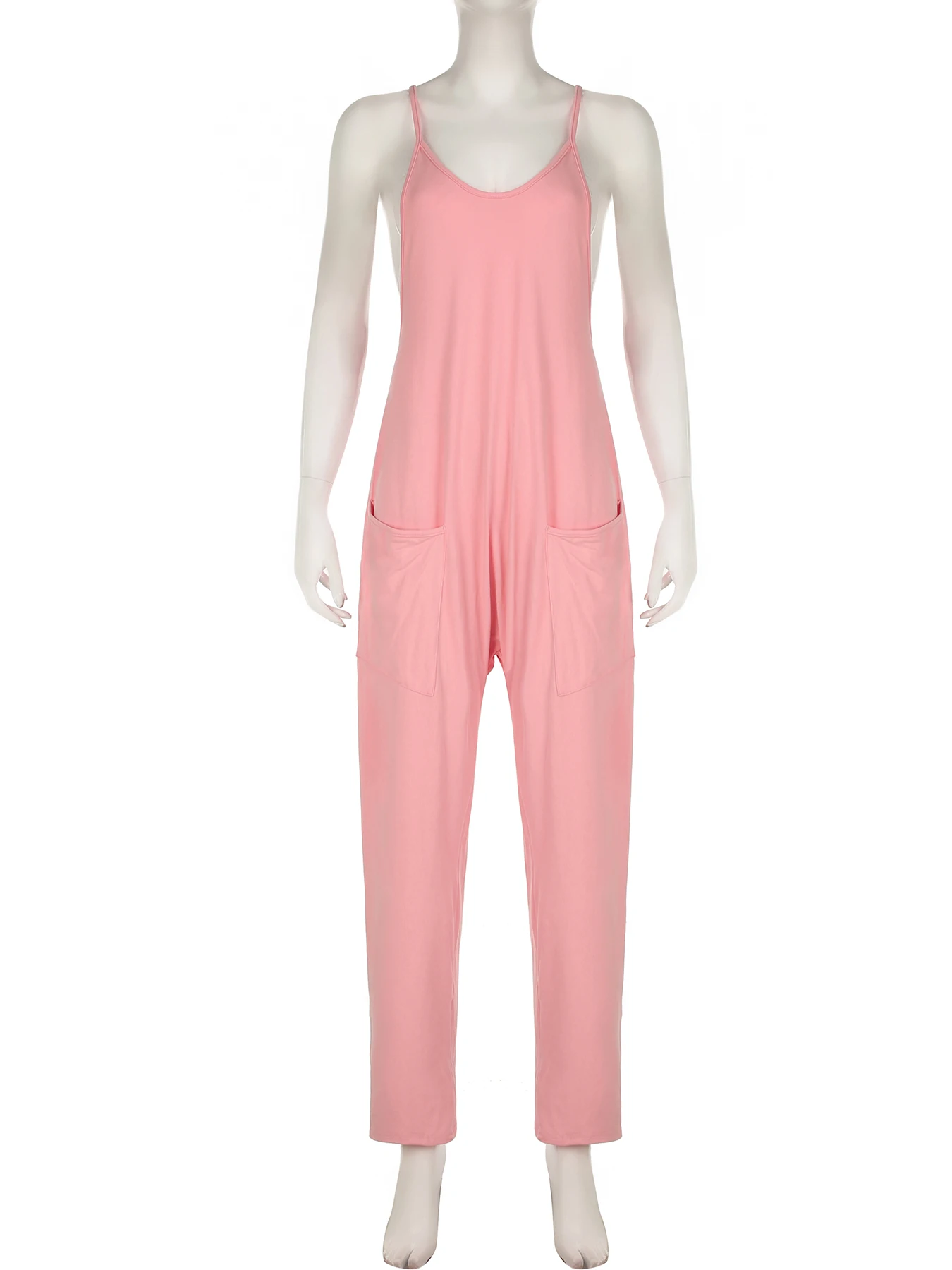 IAMSURE повседневные свободные комбинезоны с большими карманами базовые однотонные