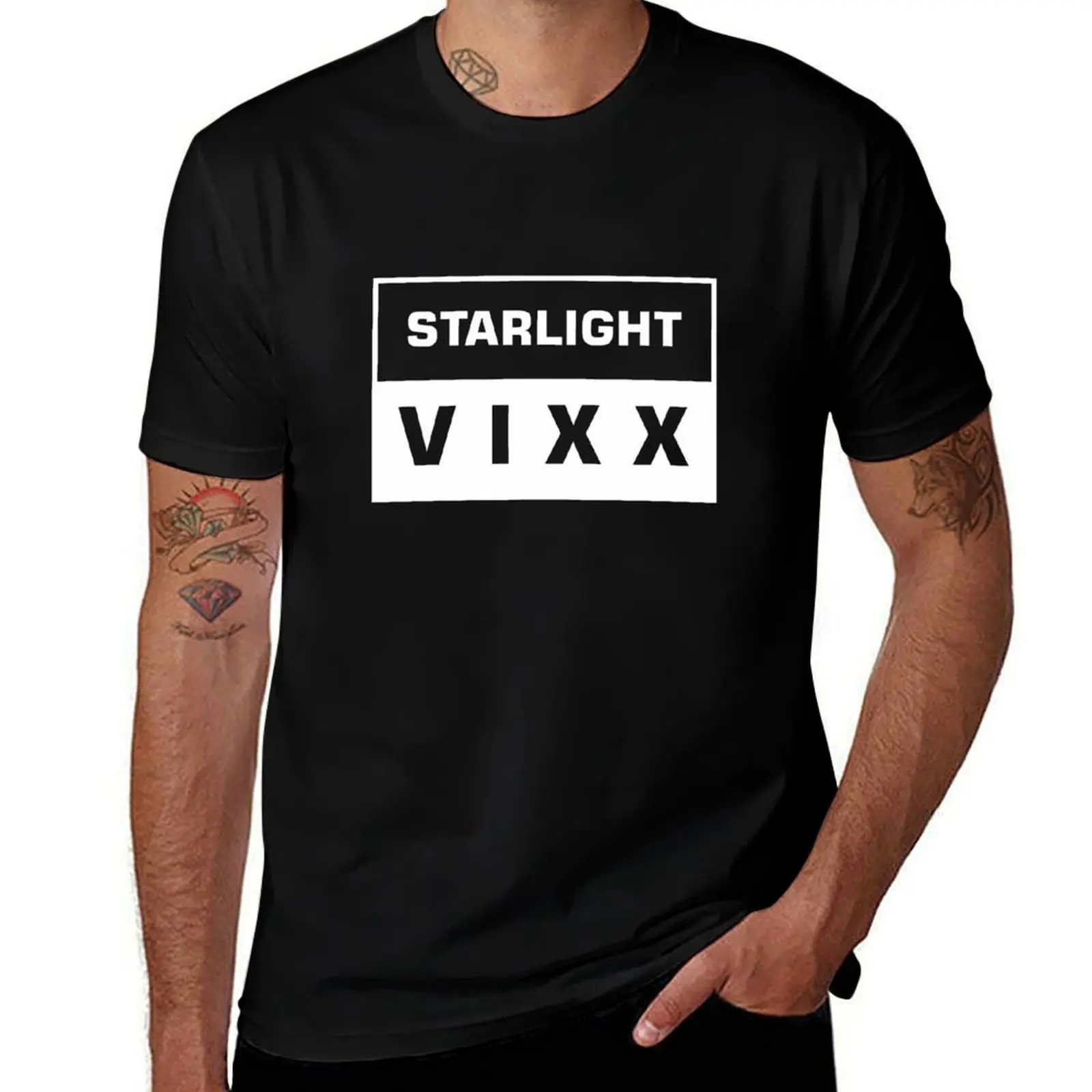 Фото Футболка VIXX - STARLIGHT, модная повседневная футболка в уличном стиле №1