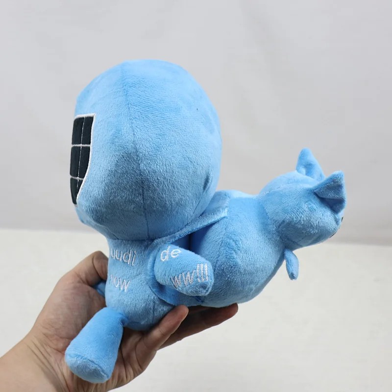 Фото Плюшевая игрушка Bluudude, синий робот, креативная мягкая плюшевая игрушка, 21 см, кукла для любителей игр, коллекция для домашнего декора, праздничный подарок №5