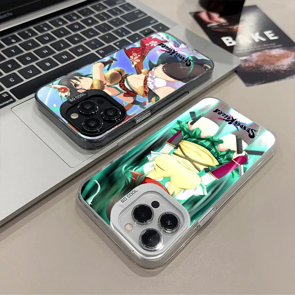 Чехол для телефона Senran Kagura Asuka iPhone 16 15 14 13 12 11 X XR XS 8 7 Pro Max Plus серебристый цвет чехол