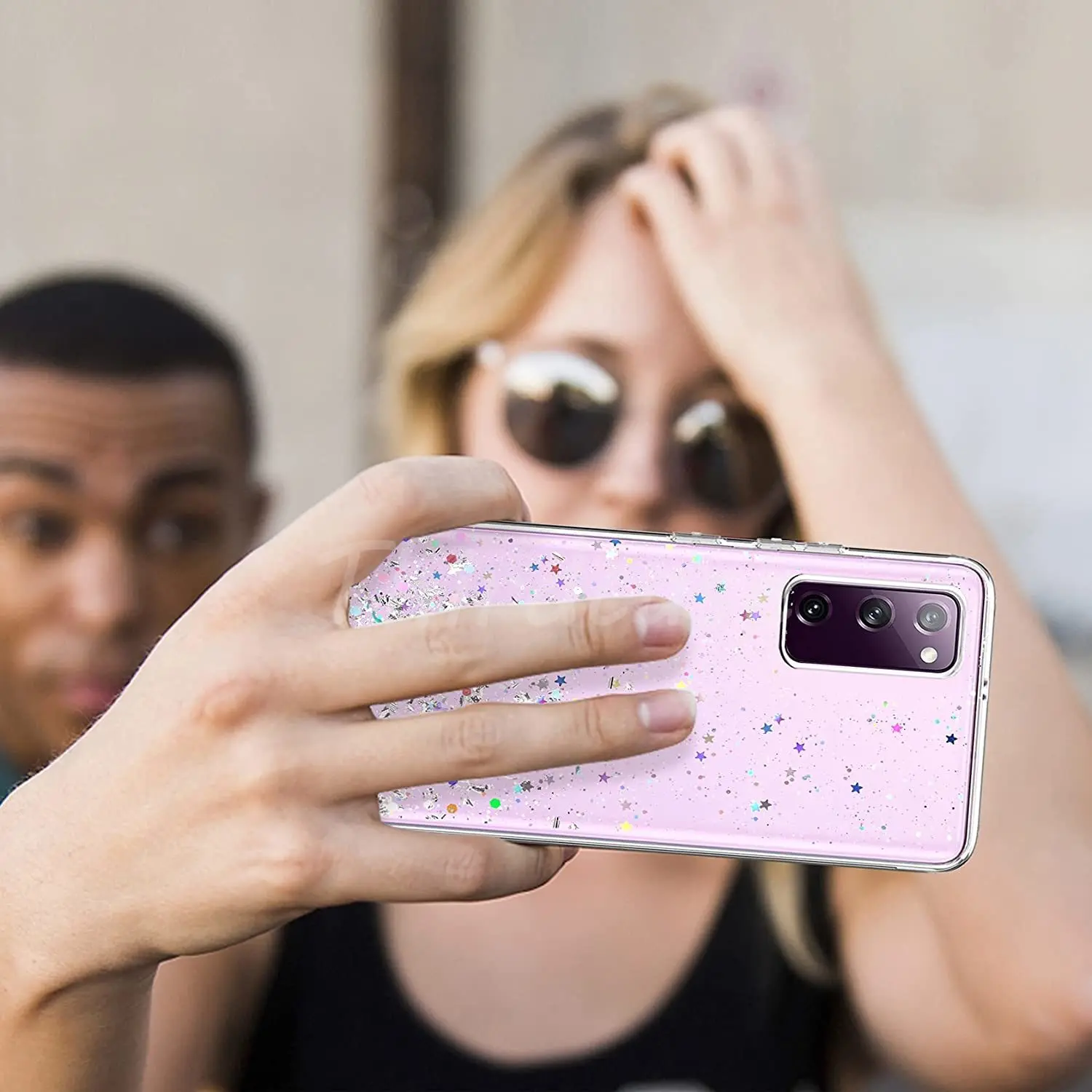 Покрытие с блестками Sequins Glitter для Samsung Galaxy S23 Ultra S8 S9 S10E S20 S22 Plus S21 FE S10 Lite, мягкий силиконовый чехол.