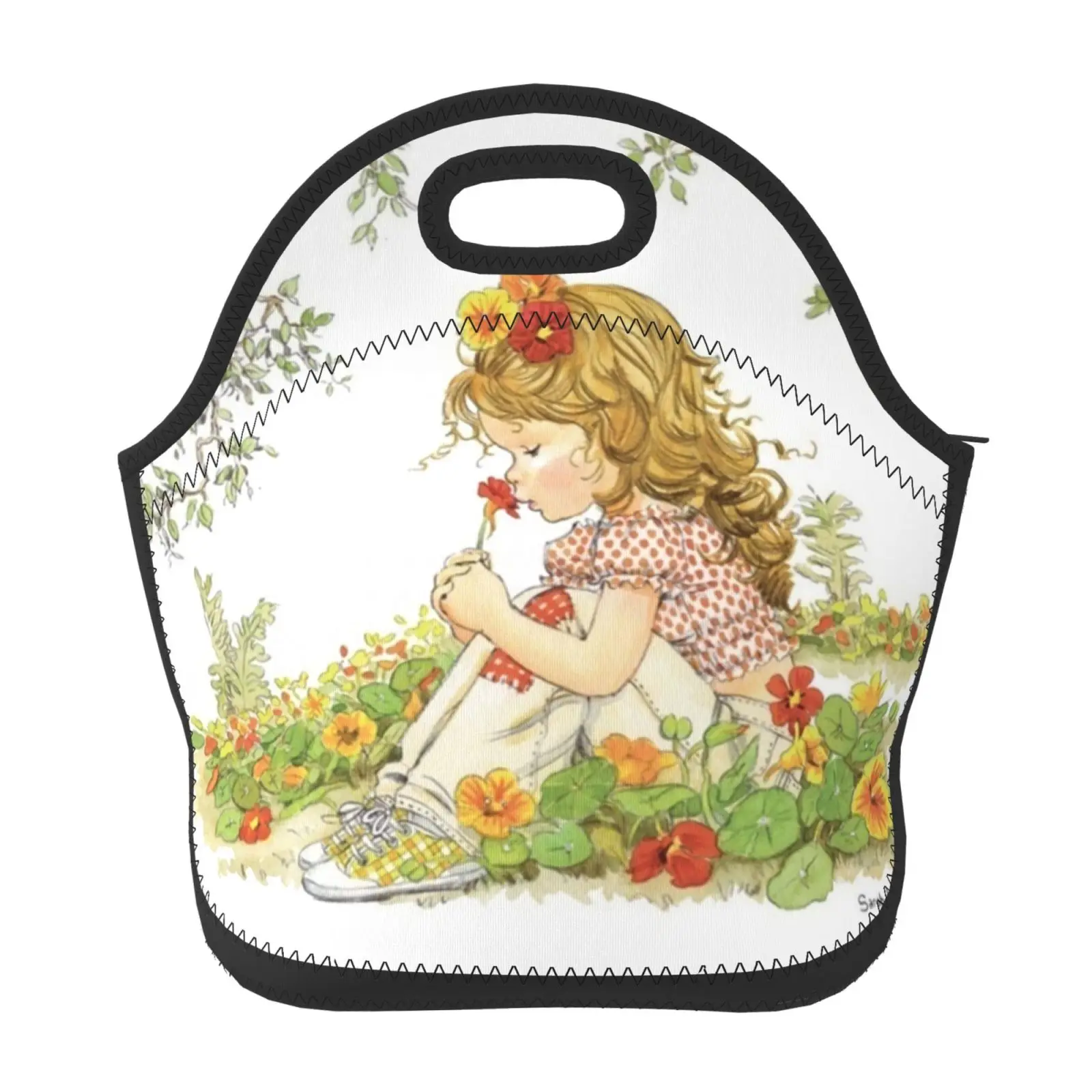 

Sarah Kay Neoprene Lunch Bag/Lunch Box/Lunch Tote/Picnic Bags Insulated Cooler Travel Organizer School Work Office