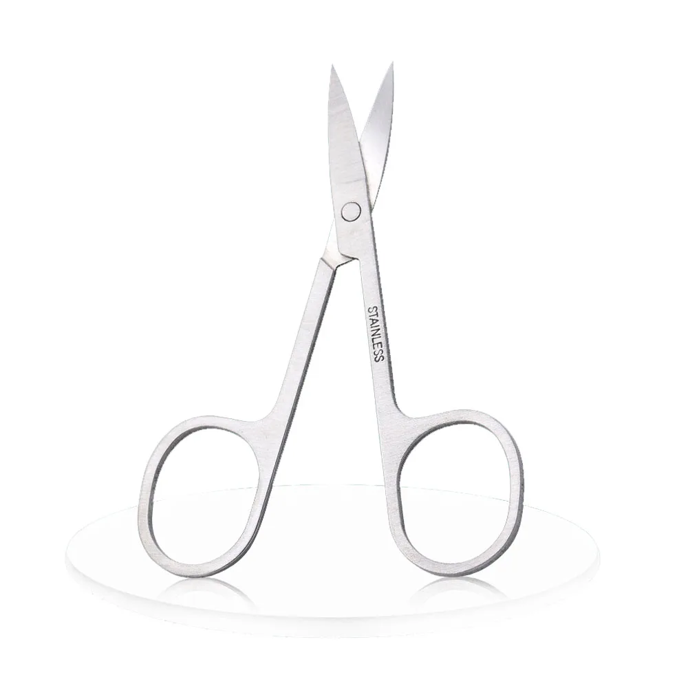 

Ножницы для бровей из нержавеющей стали, профессиональный инструмент для удаления волос в носу и бровях, многофункциональный триммер