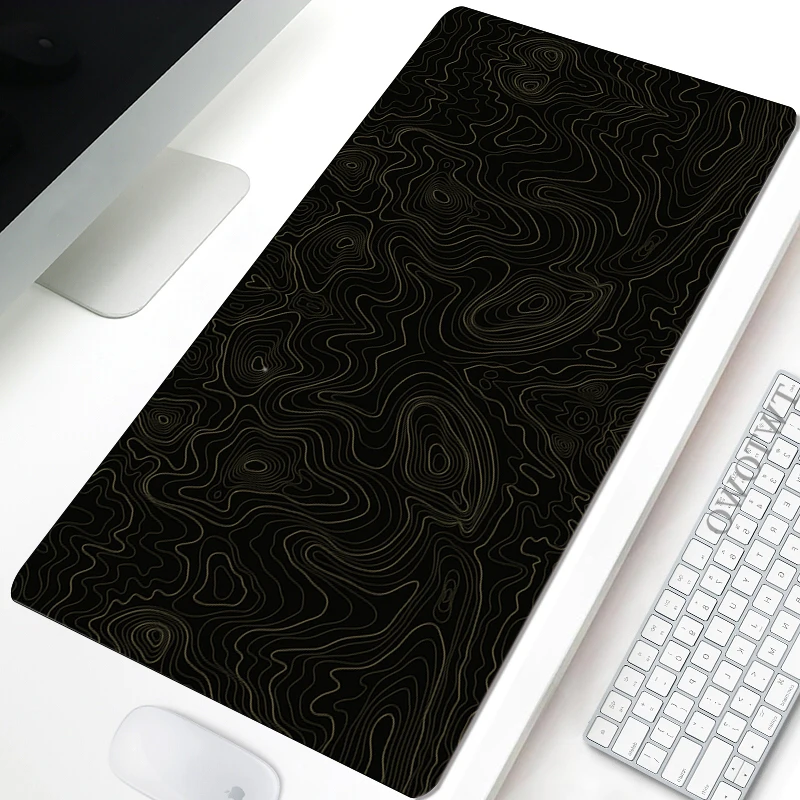 

Mouse Pad Gamer Custom XXL New HD MousePads Desk Mats Black Abstract Texture Natural Rubber Office Soft Gamer Laptop Mouse Mat