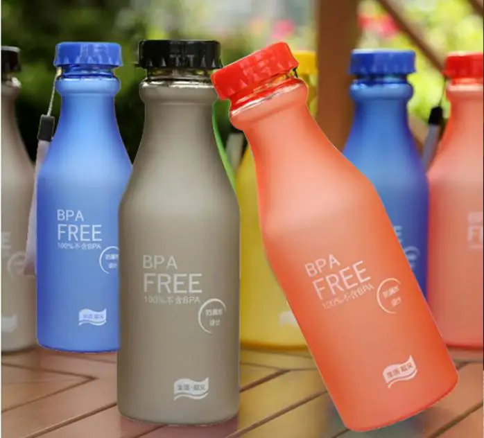 

Спортивная бутылка для воды объемом 550 мл, пластиковая портативная чашка для питья, герметичная непромокаемая кружка-Шейкер для девочек, до...