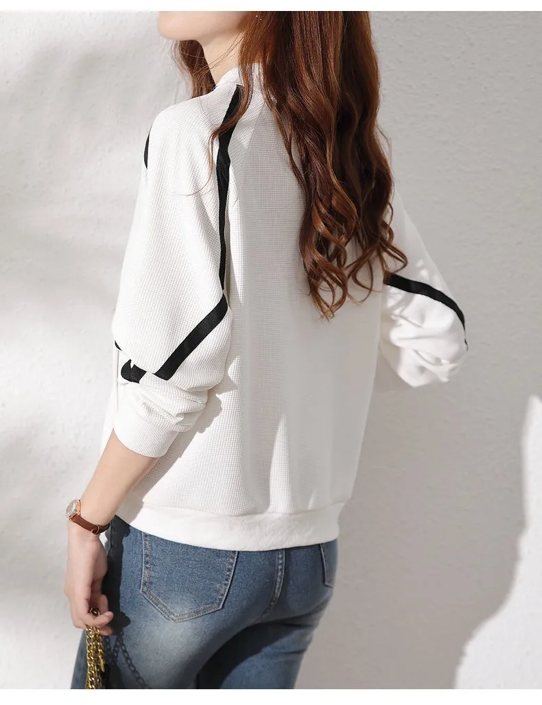 Fashion Women's Jacket 2023 Spring and Autumn Women's Long Sleeve Jacket Coat Women's New Long Sleeve Versatile Cardigan Top