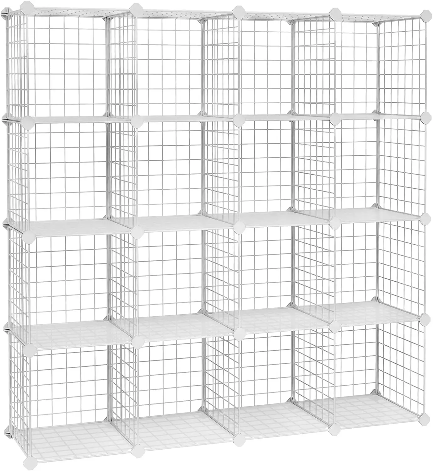 

Shelves Organizer, Modular Bookcase, DIY Closet Cabinet Shelf White ULPI44W Shelves Shelf Bathroom accessories Organizers storag