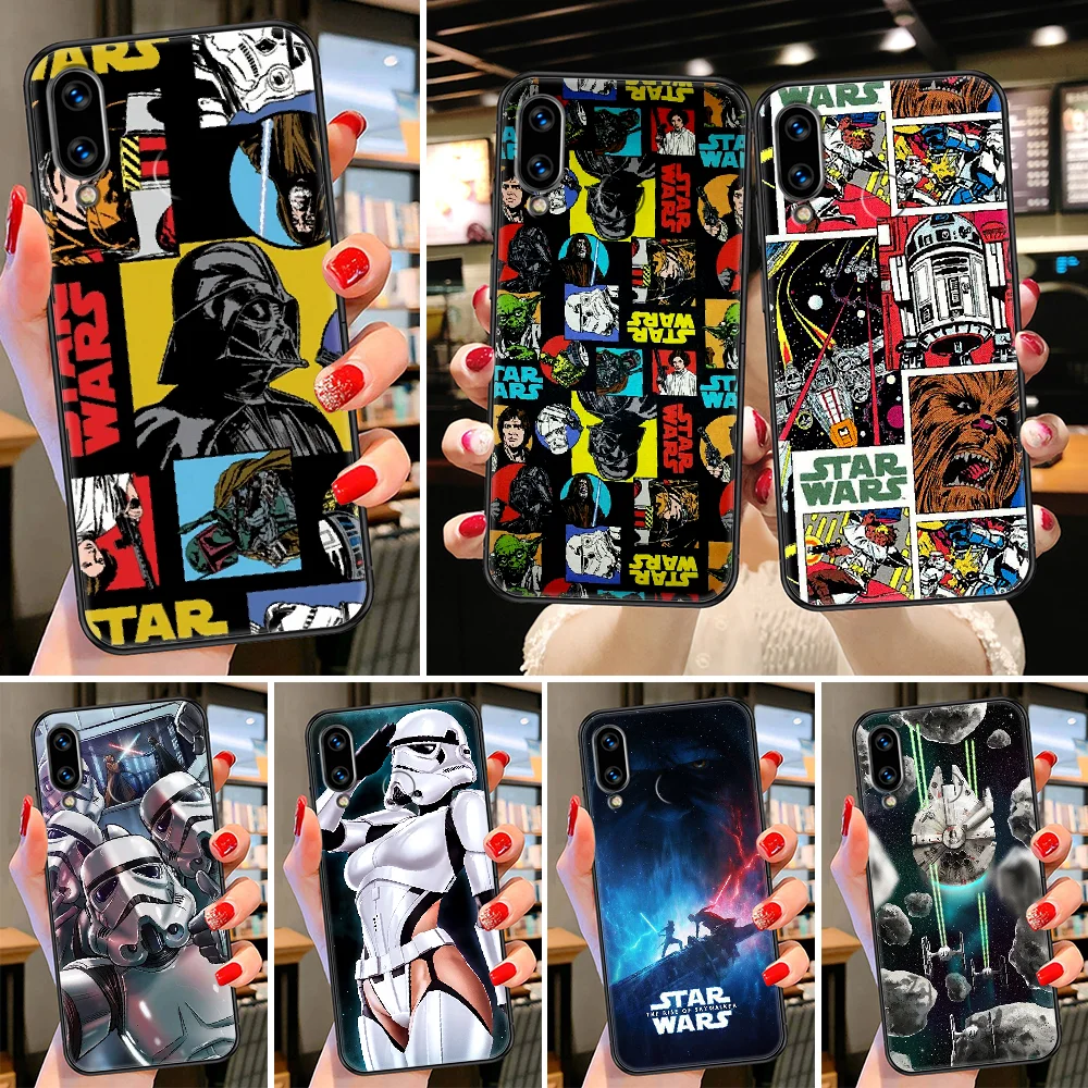 

Star Wars Phone case For Huawei Honor 6 7 8 9 10 10i 20 A C X Lite Pro Play black painting back trend coque pretty cell cover