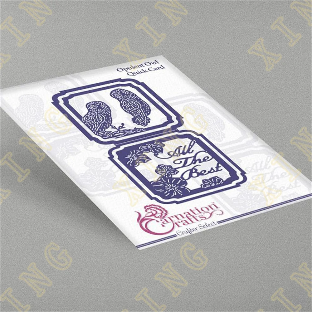 

Metal Cutting Die Scrapbook Embossed Paper Card Album Craft Template Cut Die Stencils New for Arrival Opulent Owl Quick Card