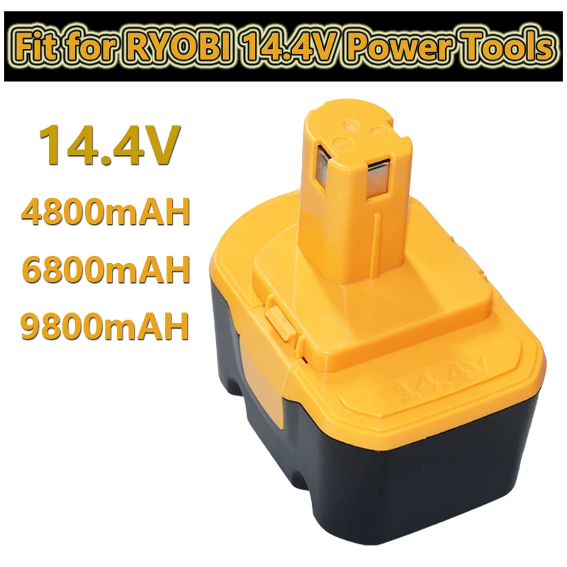 

Аккумулятор 14,4 В 6,8 Ач/130224010 Ач/130224011 Ач для Ryobi R10521 RY6201 RY6202 130281002 1314702 1400144 1400655 беспроводной