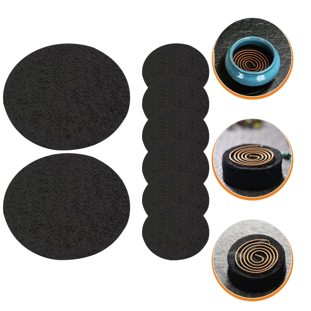 

Mat Burner Pad Fireproof Coil Holder Ash Fire Cone Part Insulation Replacement Stick Accessories Catcher Insulating Ashtray