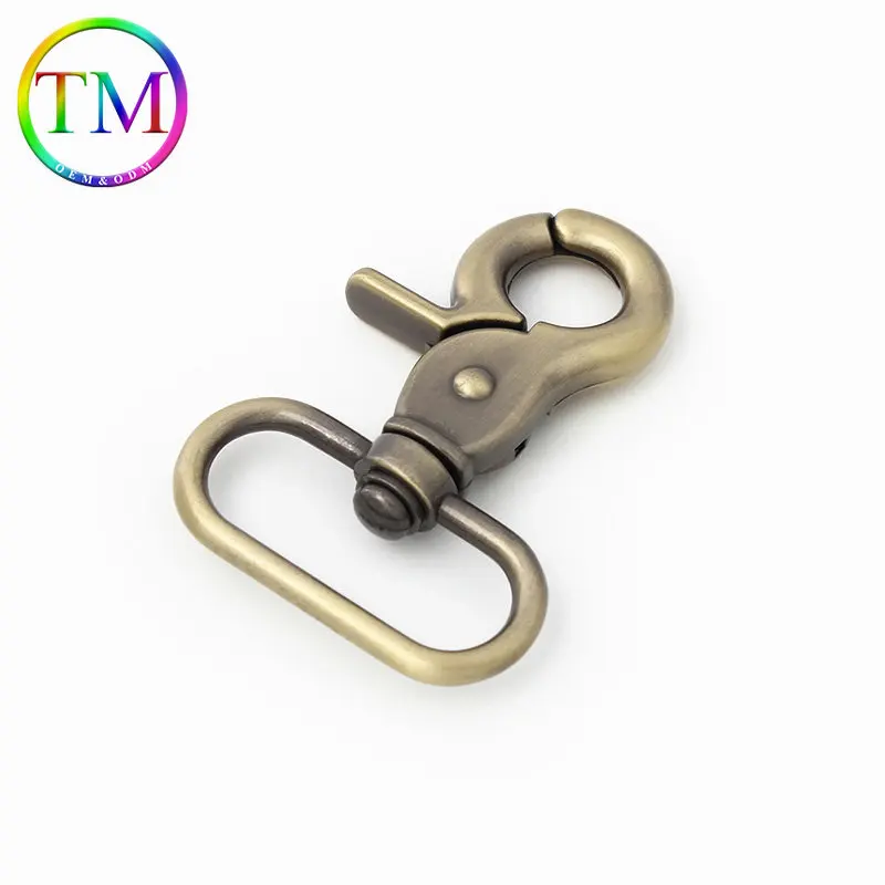 10-50Pcs Custom Metal Snap Hook Trigger Swivel Lobster Clasp Clips Strap Belt Webbing Buckle Diy Bag Hardware Accessories