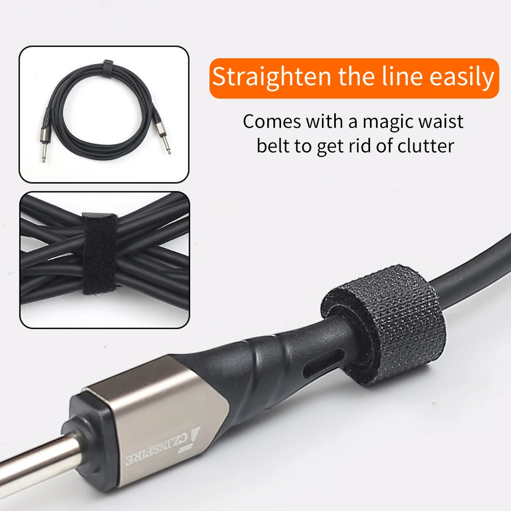 INSPIREC5 Electric Guitar Cable Folk Acoustic Guitar Bass Instrument Universal Strong Noise Cancelling Cable/Audio Cable 3/6/10M enlarge