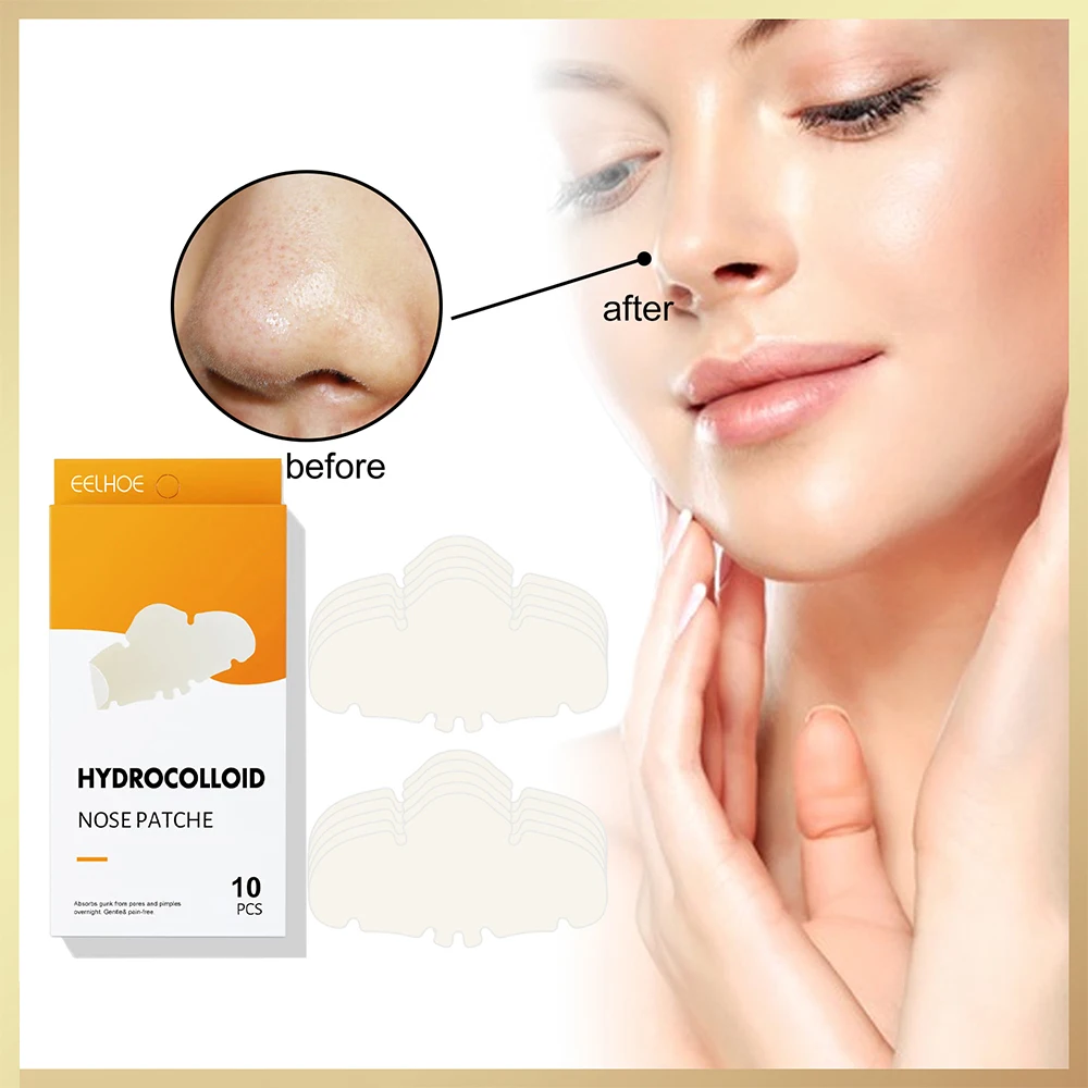 

10 шт., Гидроколлоидные Пластыри для удаления черных точек