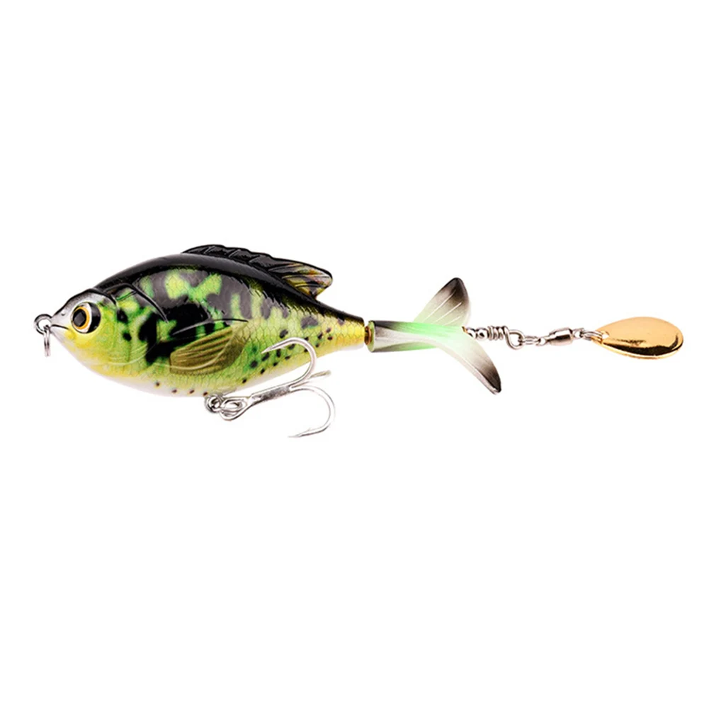 

NEW Lure Bait Lure Tractor Floating Water Tail Propeller Rotating Fishing Lure Floating Fishing Lures with Treble Hooks