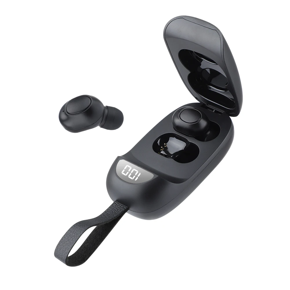 

Two Mini Invisible Elderly Hearing Aids Digital Display Charging Case Portable Sound Amplifier Impaired People Magnetic Charging