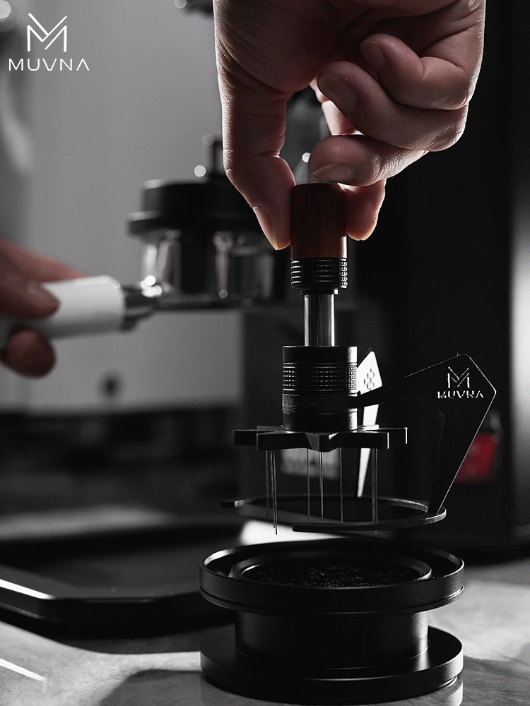 Регулируемая игла для приготовления кофе и эспрессо вращающаяся черная