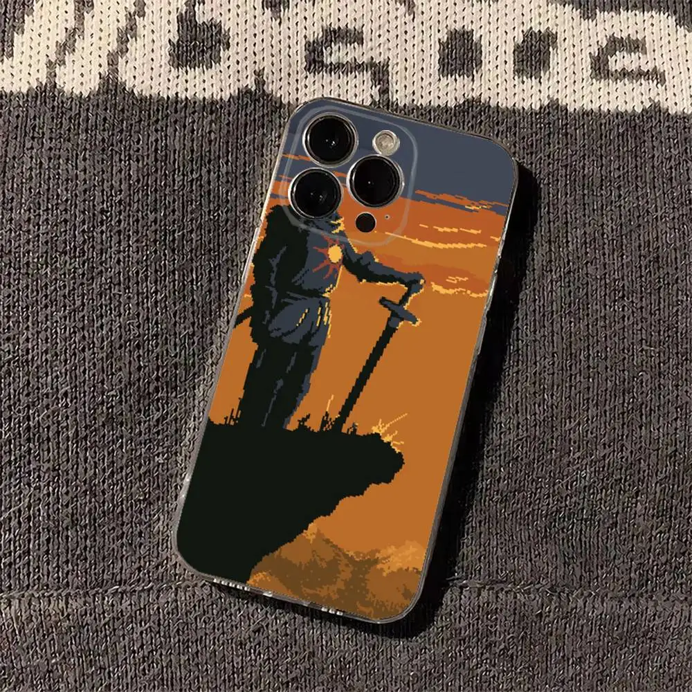 Фото Чехол для телефона Dark S-Solaire of AstoraS для iPhone 16 15 11 13 14 Pro Max 7 8 Plus X Xr Xs Max Se2020 12mini, прозрачный №5