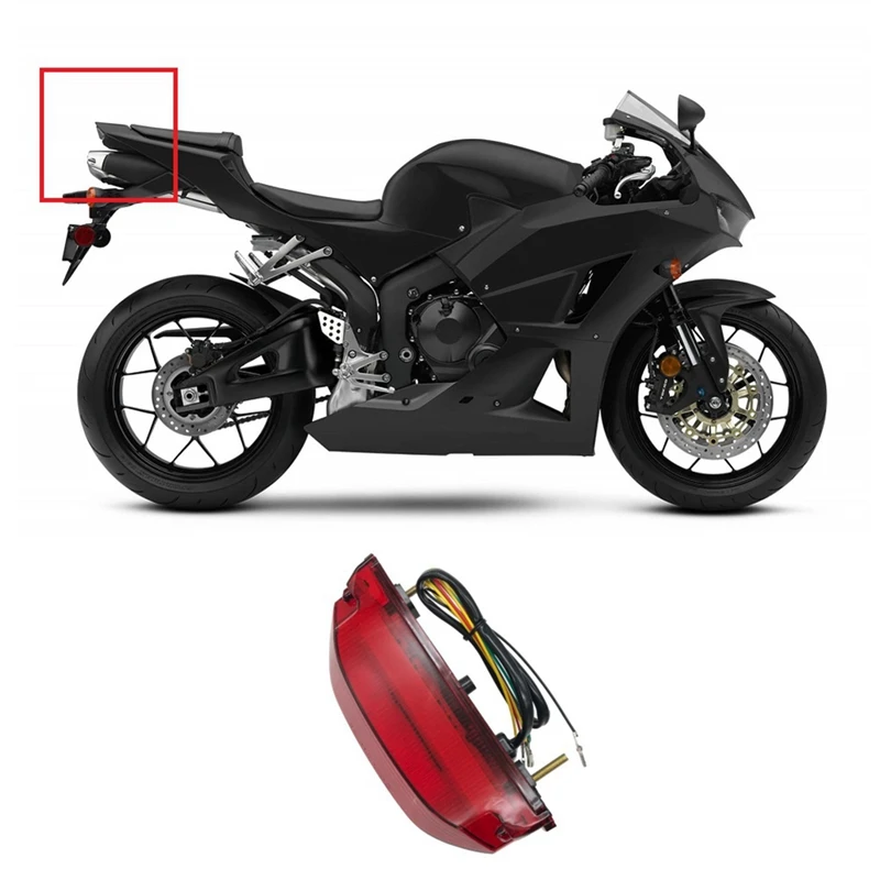 Задний фонарь мотоцикла стоп-сигналы поворота встроенный светодиодный