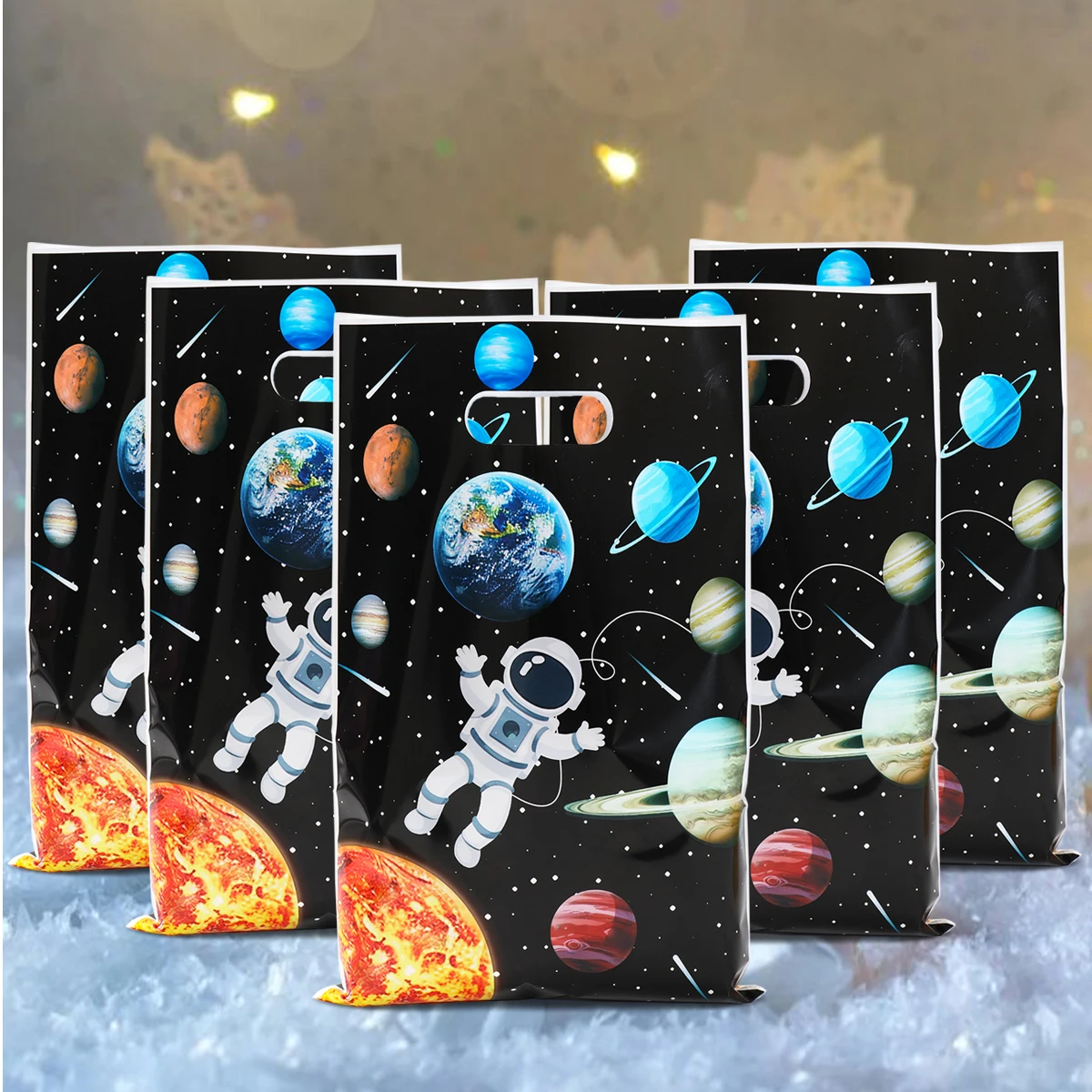 10/25/50 шт. мультяшный космонавт тематическая вечеринка подарочная упаковка сумка