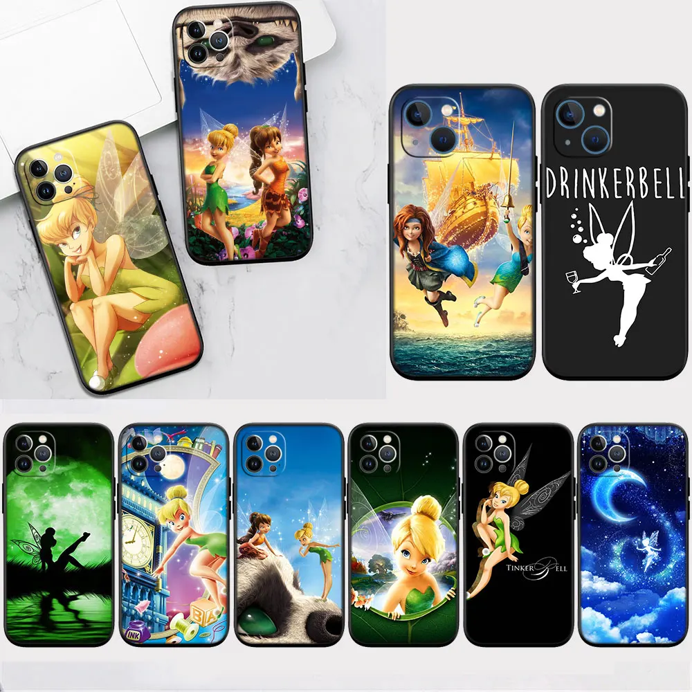Мягкий силиконовый чехол RT63 Tinker Bell Tinkerbell для iPhone 15 14 13 12 11 Pro Max Mini Plus