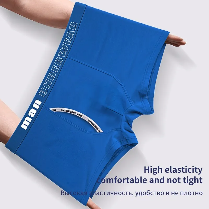 8Pcs Male Panties Cotton Mens Underwear Breathable Man Boxers Solid Underpants Soft Comfortable U Convex Pouch Men Shorts Boxer