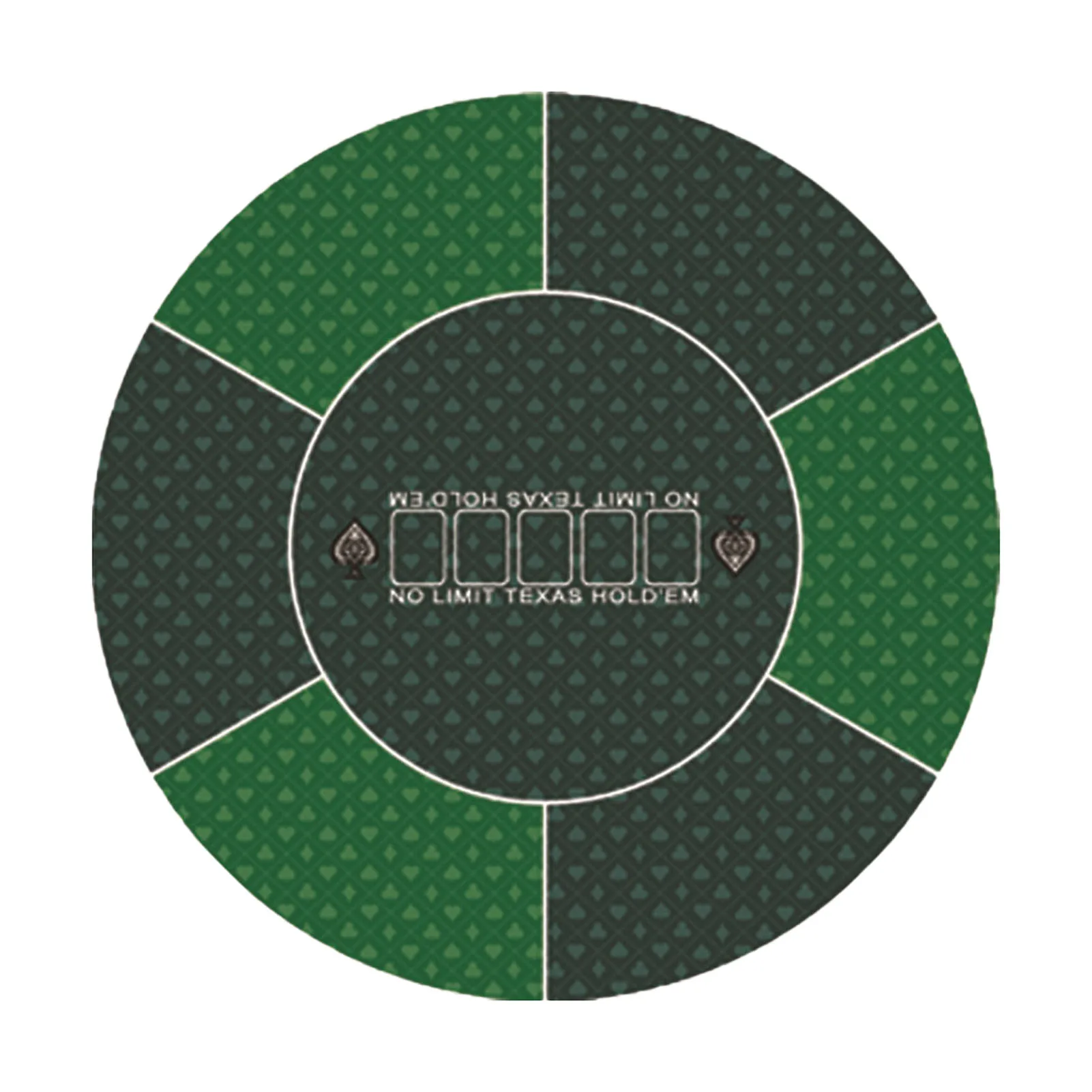 

Non Slip Poker Table Mat 6 Players Poker Mat For Table Waterproof Folding Portable Green Poker Table Top 23x23in Noise Reduction