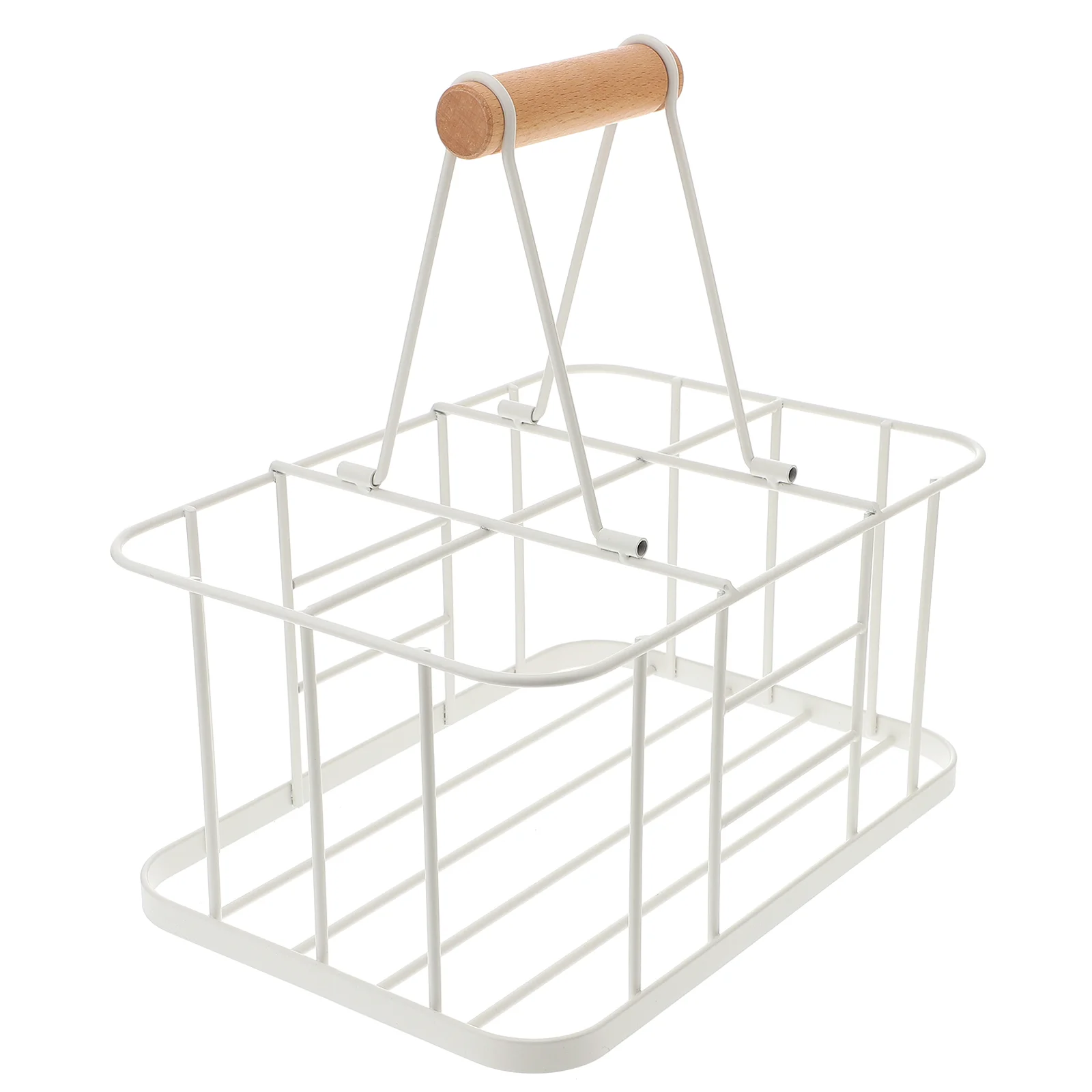 

Beer Bottle Rack Basket Storage Carrier Holder Organizer Holding Metal Shelf Stands Handheld Can Handle Steel Condiment Stand