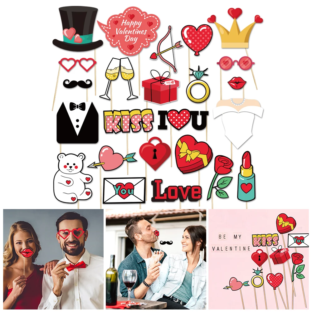 1 комплект реквизит для фотобудки на День Святого Валентина романтическая