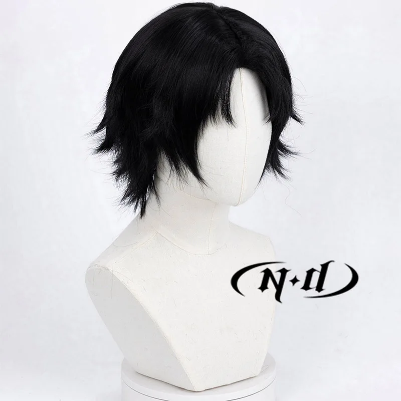ND Chrollo Lucilfer Косплей Парик Короткий Черный Аниме HUNTER × Синтетические Волосы