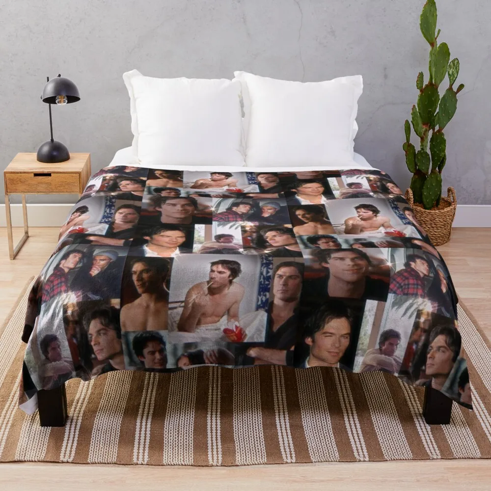 

Деймон коллаж бросать одеяло плюшевая ткань