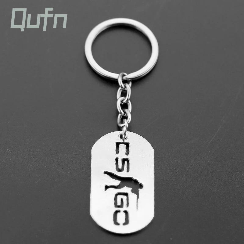 

CS GO Man Key Ring War CF Key Finder Soldier Key Chain Fashion Boy Alloy Lucky Amulet Key Holder Accessories New Game Jewelry