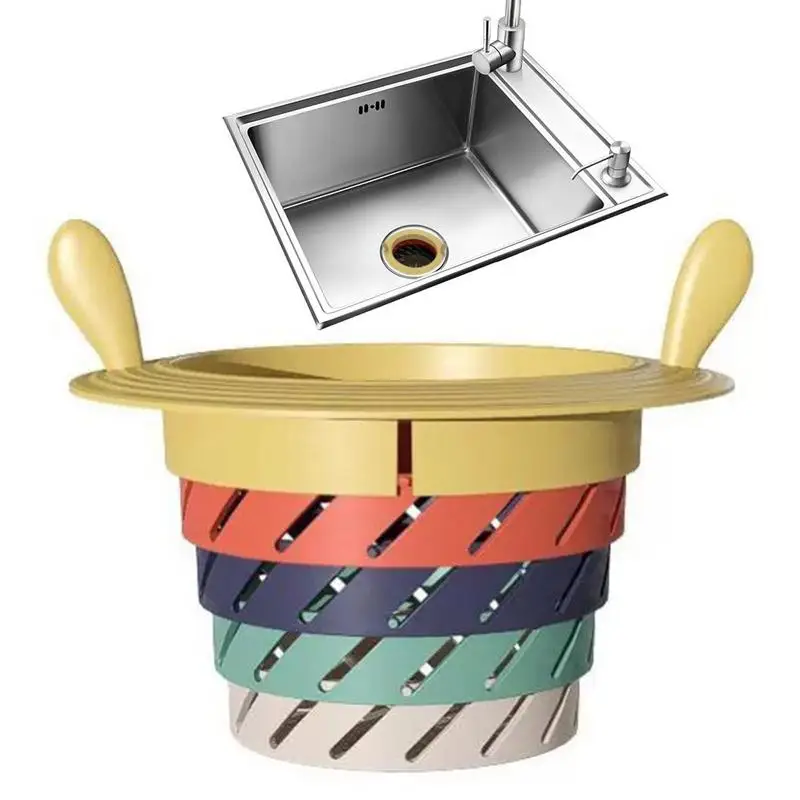 

Kitchen Sink Strainer Basket Rainbow Color Sink Catcher Strainer For Toilet Kitchen Accessories For Sink Home Bathroom Apartment