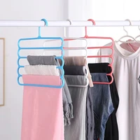 household wardrobe hanging pants scarf storage hanging five layer rack pants multifunctional thickened non slip multilayer