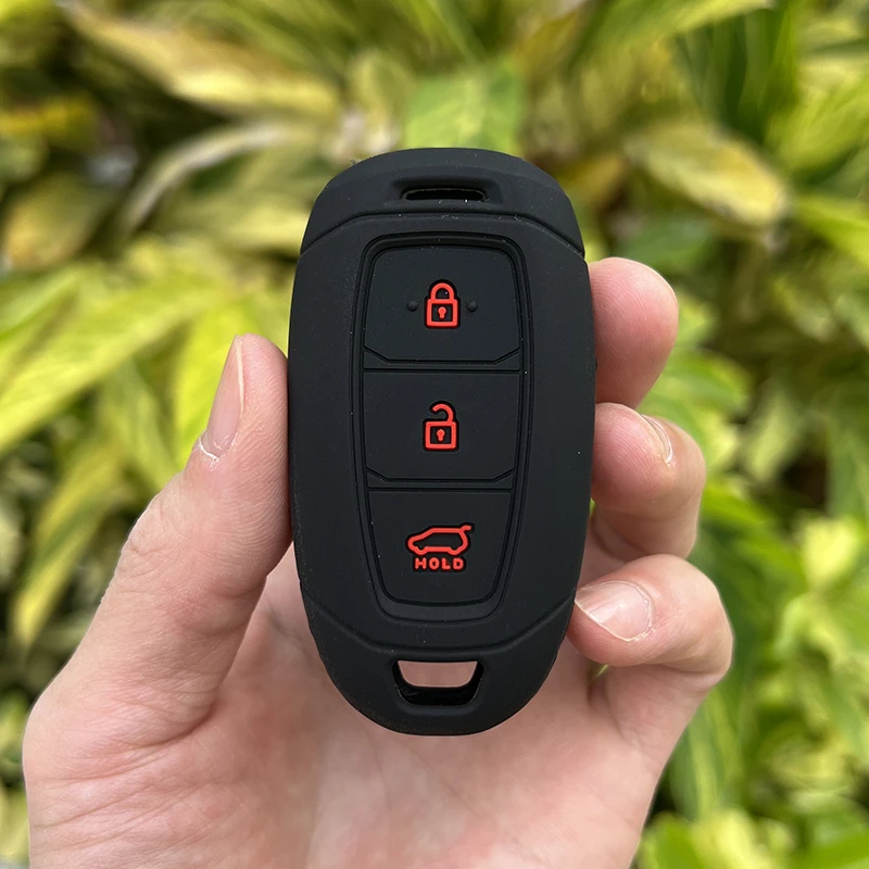 

Силиконовый резиновый чехол для автомобильного ключа для Hyundai kona 2017 i30 ix35 solaris Azera ELANTRA GRANDEUR IG 3-кнопочный чехол для ключей