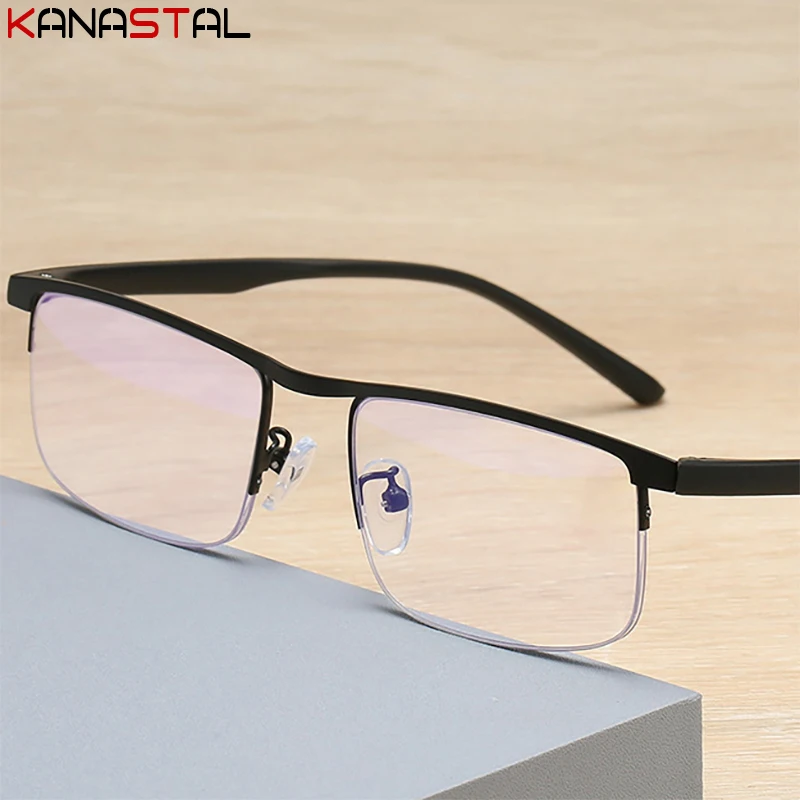 Оправа для очков мужчин и женщин металлическая оправа защита от усталости с